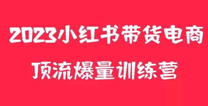 （5847期）小红书电商爆量训练营，月入3W+！可复制的独家养生花茶系列玩法-桐创网