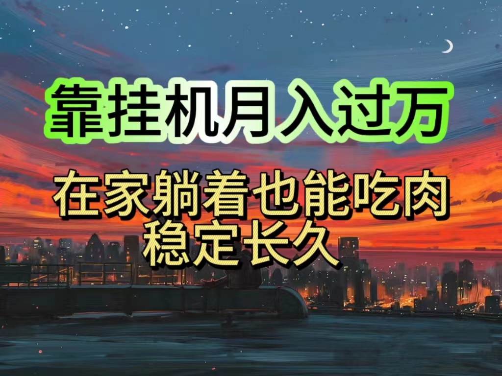 （10921期）挂机项目日入1000+，躺着也能吃肉，适合宝爸宝妈学生党工作室，电脑手…-桐创网