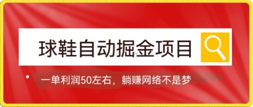 （7427期）球鞋自动掘金项目，0投资，每单利润50+躺赚变现不是梦-桐创网