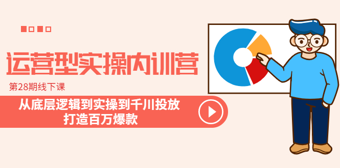 （6067期）运营型实操内训营-第28期线下课 从底层逻辑到实操到千川投放 打造百万爆款-桐创网