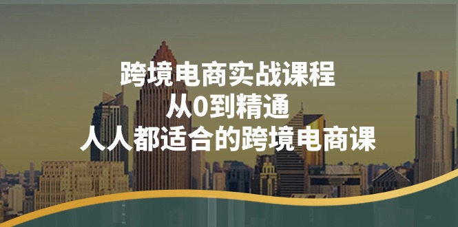 （11183期）跨境电商实战课程：从0到精通，人人都适合的跨境电商课（14节课）-桐创网