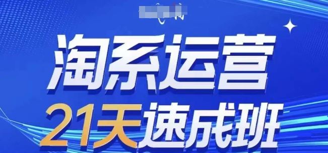 淘系运营21天速成班(更新24年6月)，0基础轻松搞定淘系运营，不做假把式-桐创网