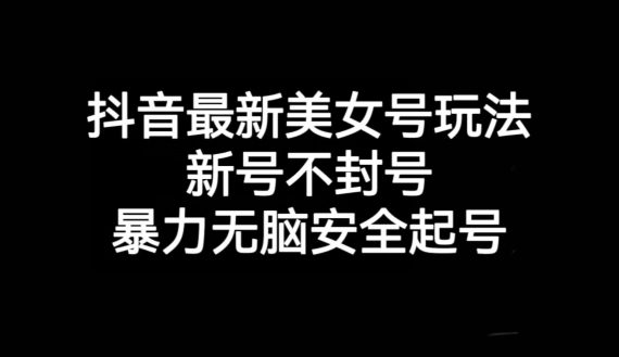 抖音最新美女号玩法，新号不封号，暴力无脑安全起号【揭秘】-桐创网