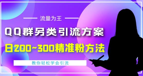 价值888的QQ群另类引流方案，半自动操作日200~300精准粉方法【视频教程】-桐创网