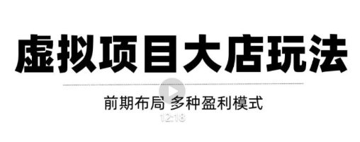 虚拟项目月入几万大店玩法分享，多店操作利润倍增（快速起店盈利）-桐创网