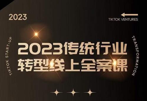 数据哥2023传统行业转型线上全案课，2023年传统行业如何转型线上，线上创业/传统转型避坑宝典-桐创网