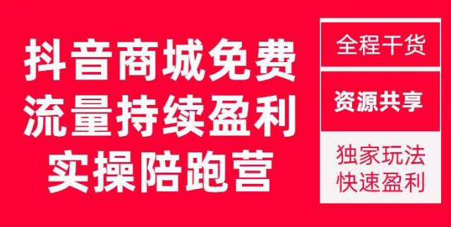 抖音商城搜索持续盈利陪跑成长营，抖音商城搜索从0-1、从1到10的全面解决方案-桐创网