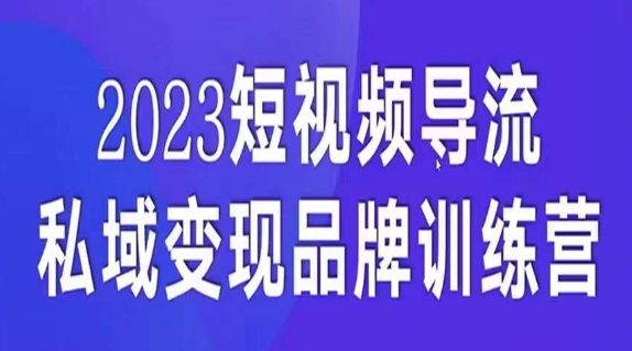 短视频导流·私域变现先导课，5天带你短视频流量实现私域变现-桐创网