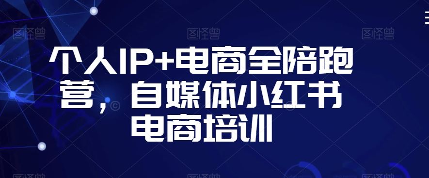 个人IP+电商全陪跑营，自媒体小红书电商培训-桐创网