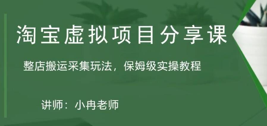 （5090期）淘宝虚拟整店搬运采集玩法分享课：整店搬运采集玩法，保姆级实操教程-桐创网