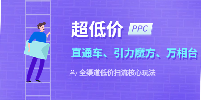 （5659期）2023超低价·ppc—“直通车、引力魔方、万相台”全渠道·低价扫流核心玩法-桐创网