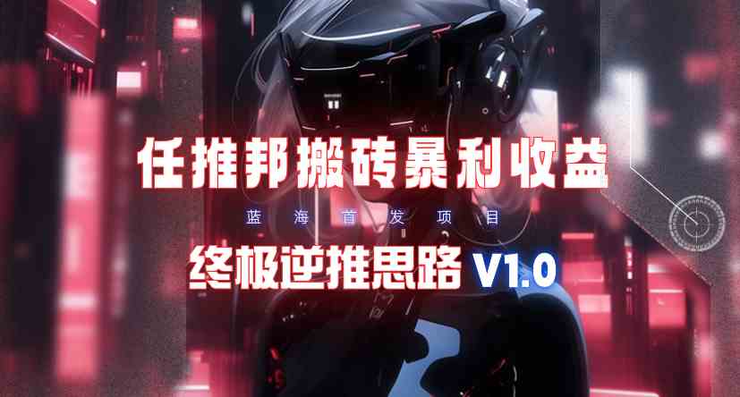 （9566期）【限时蓝海】任推邦搬砖暴利吃收益_终极逆推思路V1.0-桐创网