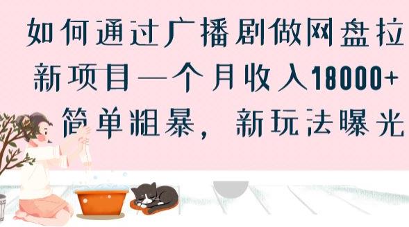 如何通过广播剧做网盘拉新项目一个月收入18000+，简单粗暴，新玩法曝光【揭秘】-桐创网