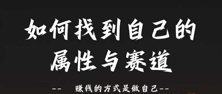 赛道和属性2.0：如何找到自己的属性与赛道，赚钱的方式是做自己-桐创网