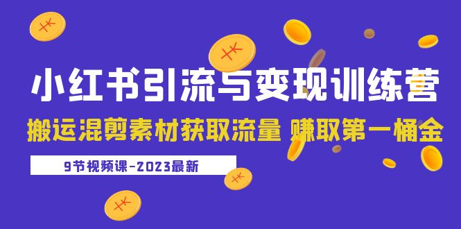 （5546期）2023小红书引流与变现训练营：搬运混剪素材获取流量 赚取第一桶金（9节课）-桐创网