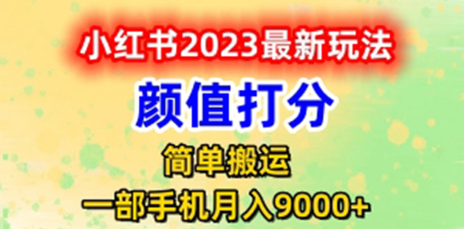 （6087期）最新小红书颜值打分玩法，日入300+闭环玩法-桐创网