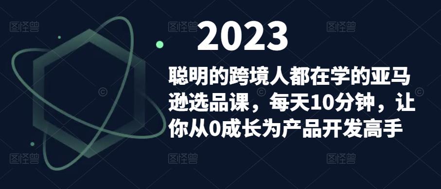 聪明的跨境人都在学的亚马逊选品课，每天10分钟，让你从0成长为产品开发高手-桐创网