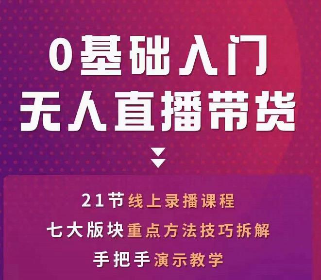 网红叫兽-抖音无人直播带货，一个人就可以搞定的直播带货实战课-桐创网