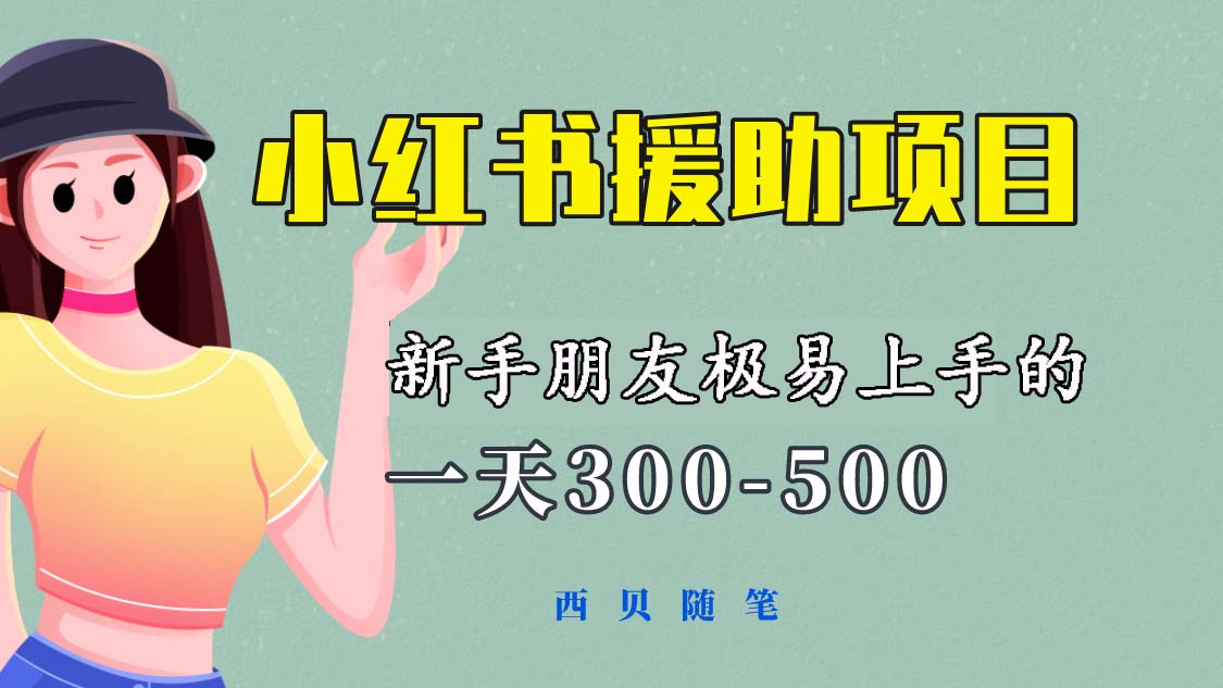 （6026期）一天300-500！新手朋友极易上手的《小红书援助项目》，绝对值得大家一试-桐创网