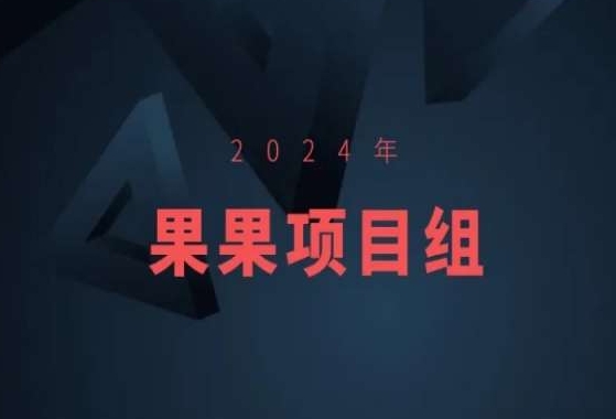 2024年果果项目组项目合集-果果最新项目-桐创网