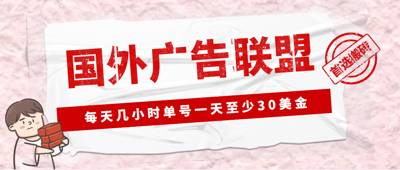 （4662期）外面收费1980最新国外LEAD广告联盟搬砖项目，单号一天至少30美金(详细教程)-桐创网