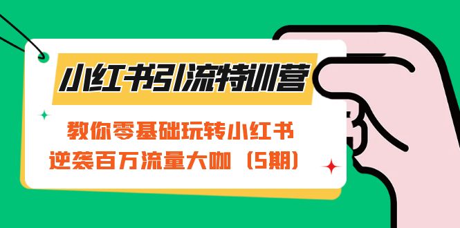 （7211期）小红书引流特训营-第5期：教你零基础玩转小红书，逆袭百万流量大咖-桐创网