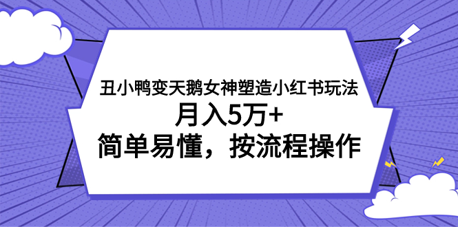 （7604期）丑小鸭变天鹅女神塑造小红书玩法，月入5万+，简单易懂，按流程操作-桐创网