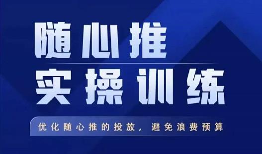 飞哥·随心推实操训练，优化随心推投放，避免浪费预算-桐创网