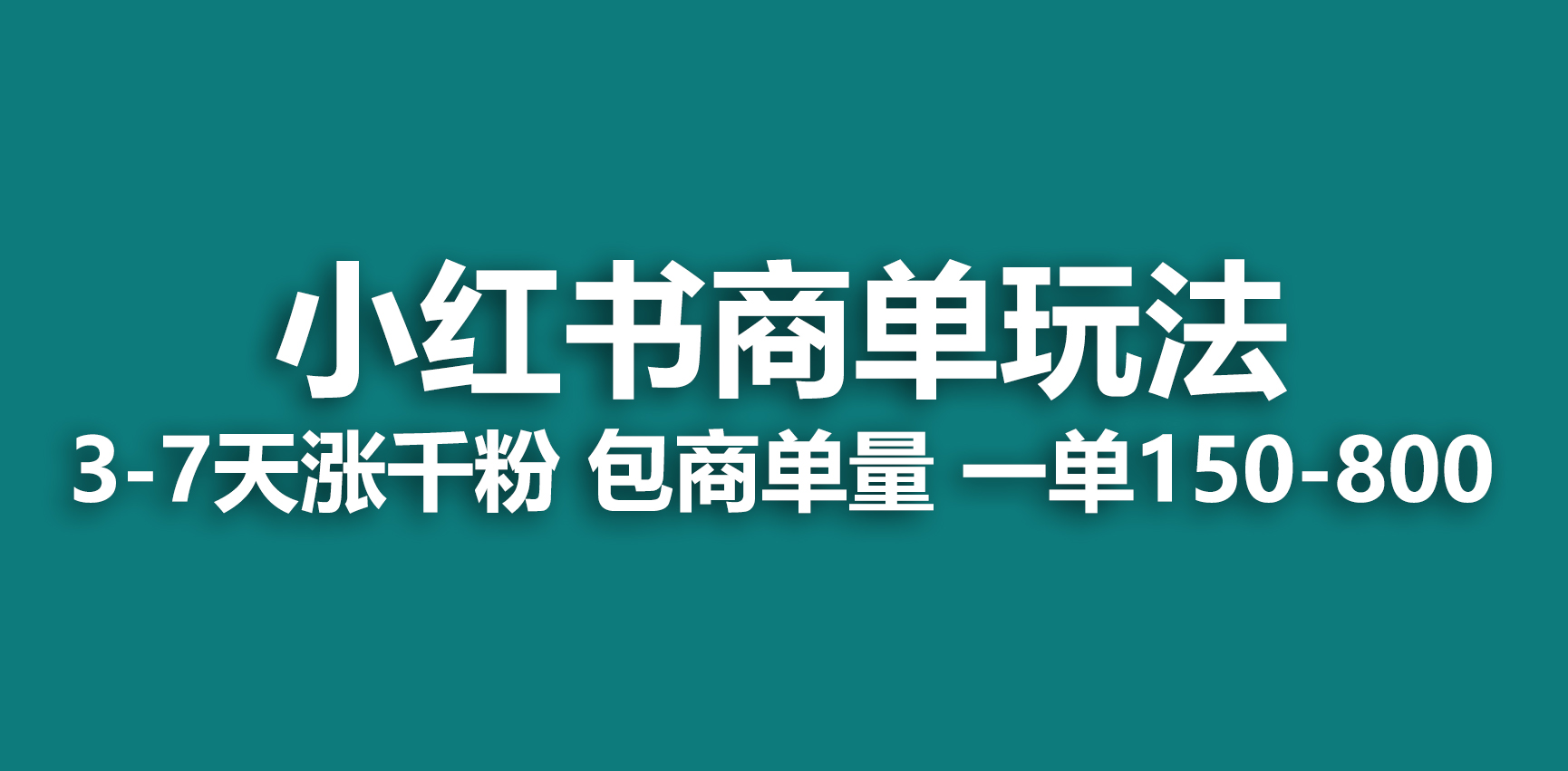 （6698期）小红书商单玩法，一周破千粉，商单接到手软，一单150-800-桐创网