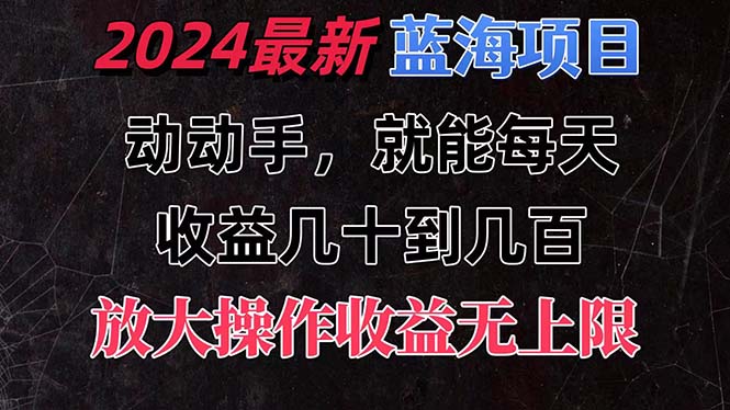 （11470期）有手就行的2024全新蓝海项目，每天1小时收益几十到几百，可放大操作收…-桐创网