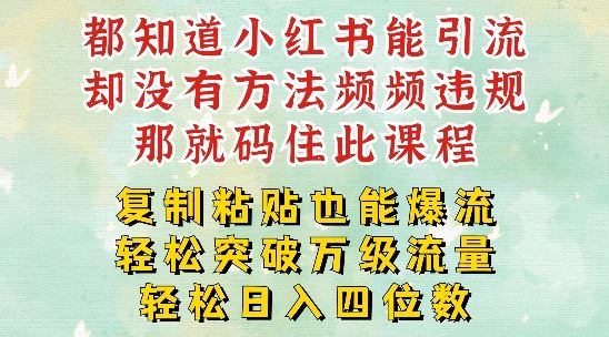 小红书靠复制粘贴一周突破万级流量池干货，以减肥为例，每天稳定引流变现四位数【揭秘】-桐创网