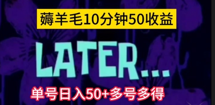 美团薅羊毛玩法，单号日入50+多号多得【仅揭秘】-桐创网