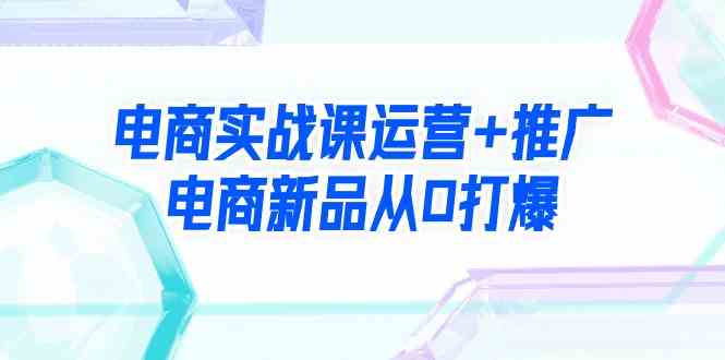 （9313期）电商实战课运营+推广，电商新品从0打爆（99节视频课）-桐创网