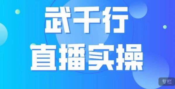 武千行直播实操课，账号定位、带货账号搭建、选品等-桐创网