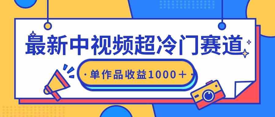 （9275期）最新中视频超冷门赛道，轻松过原创，单条视频收益1000＋-桐创网