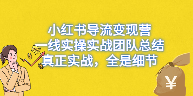 （6441期）小红书导流变现营，一线实操实战团队总结，真正实战，全是细节-桐创网