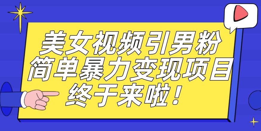 价值3980的男粉暴力引流变现项目，一部手机简单操作，新手小白轻松上手，每日收益500+【揭秘】-桐创网