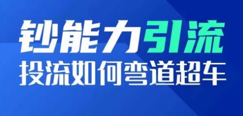 钞能力引流：投流如何弯道超车，投流系数及增长方法，创造爆款短视频-桐创网