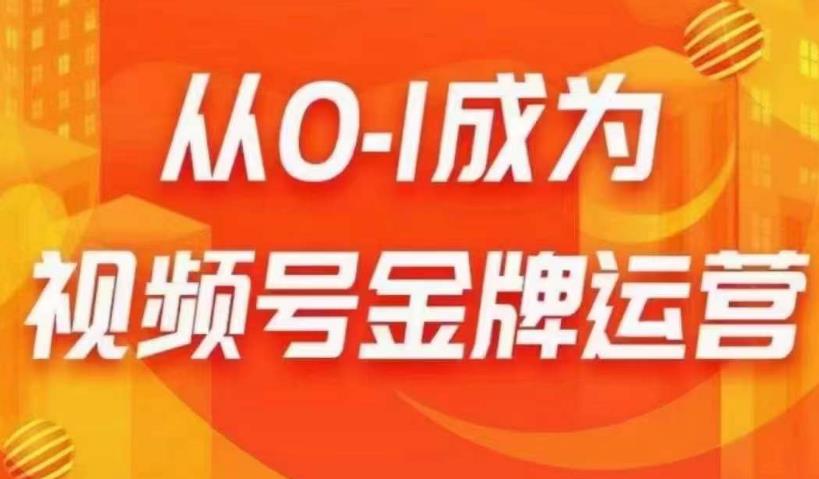 从0-1成为视频号金牌运营，微信运营/账号内容/选品组货/直播全案/起号策略，我们帮你在视频号赚到钱-桐创网