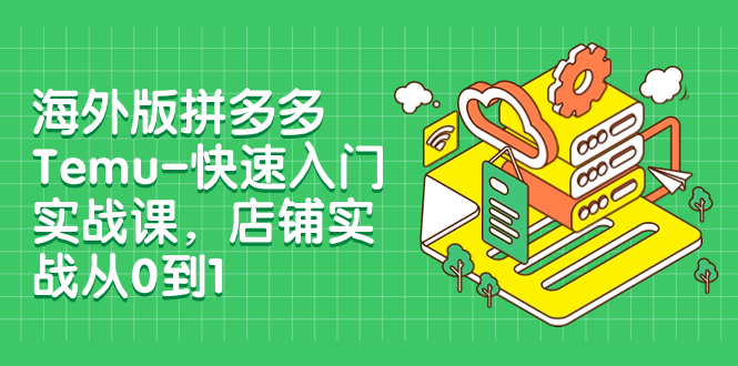 （7876期）海外版拼多多Temu-快速入门实战课，店铺实战从0到1（12节课）-桐创网