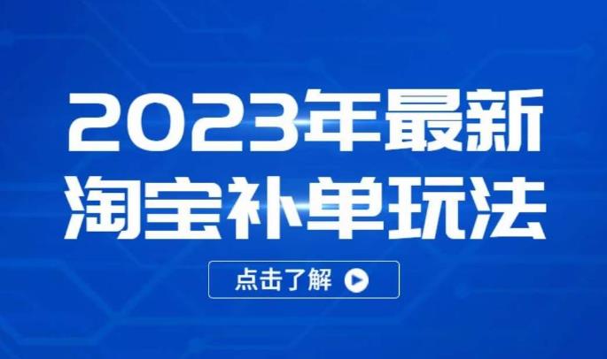 2023年最新淘宝补单玩法，18节课让教你快速起新品，安全不降权-桐创网