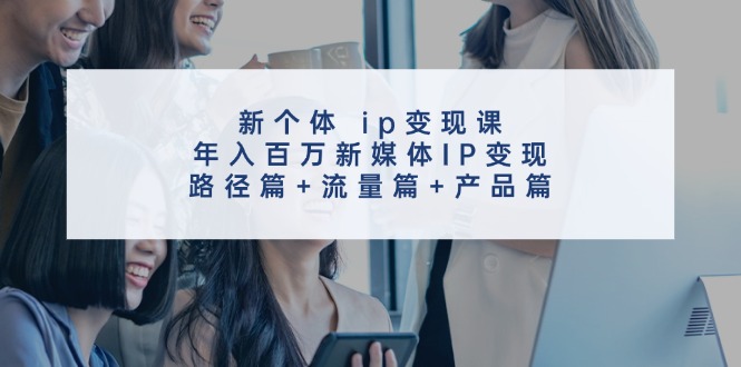 （11971期）新个体 ip变现课，年入百万新媒体IP变现，路径篇+流量篇+产品篇-桐创网