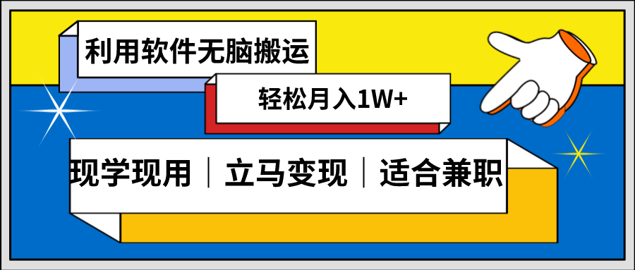 低密度新赛道，视频无脑搬，一天1000+，几分钟一条原创视频，零成本零门槛超简单-桐创网