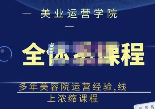 郑芳老师·网红美容院全套营销落地课程，多年美容院运营经验，线上浓缩课程-桐创网