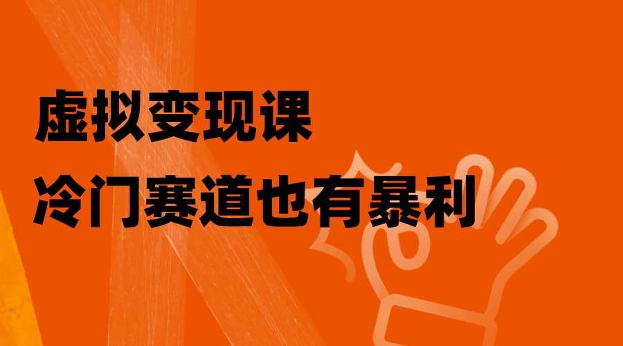 （8219期）虚拟变现课，冷门赛道也有暴利，手把手教你玩转冷门私域-桐创网