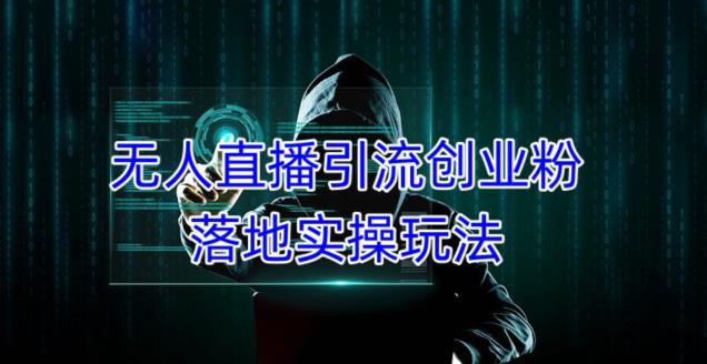 外面收费3980的无人直播引流创业粉落地实操玩法，单日引100+精准创业粉-桐创网