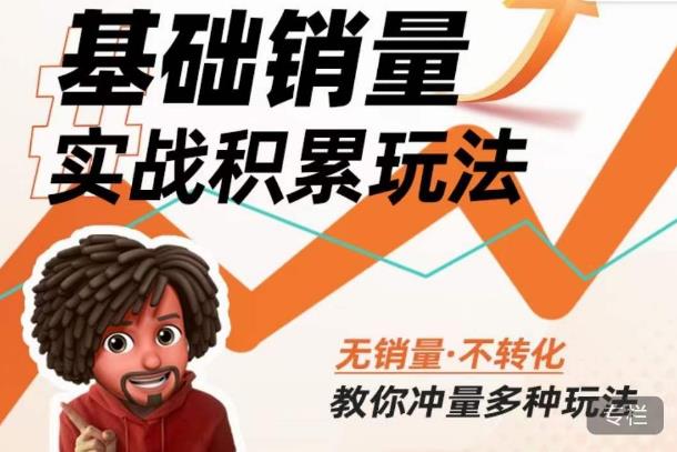 内功丨淘系基础销量实战积累玩法，无销量·不转化，教你冲量多种玩法-桐创网