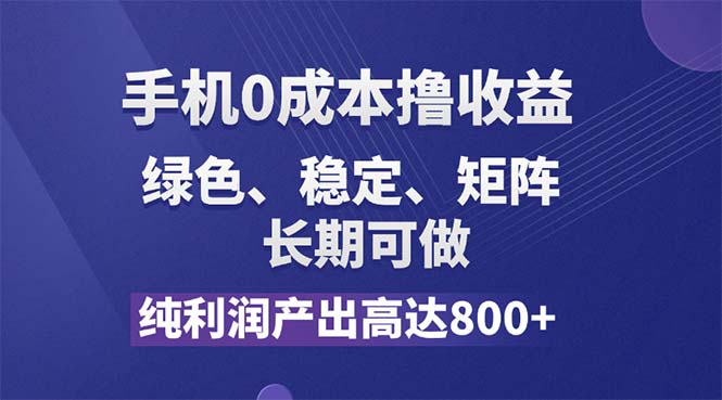 （11976期）纯利润高达800+，手机0成本撸羊毛，项目纯绿色，可稳定长期操作！-桐创网