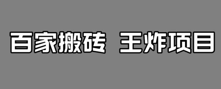 百家最新搬运玩法，单号月入5000+【揭秘】-桐创网